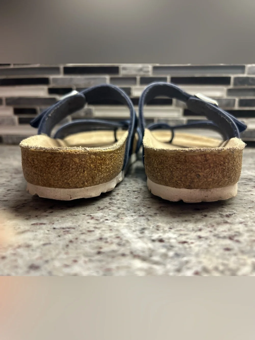 Birkenstock Mayari Blue Strappy Sandals with Buckle size 6(37)